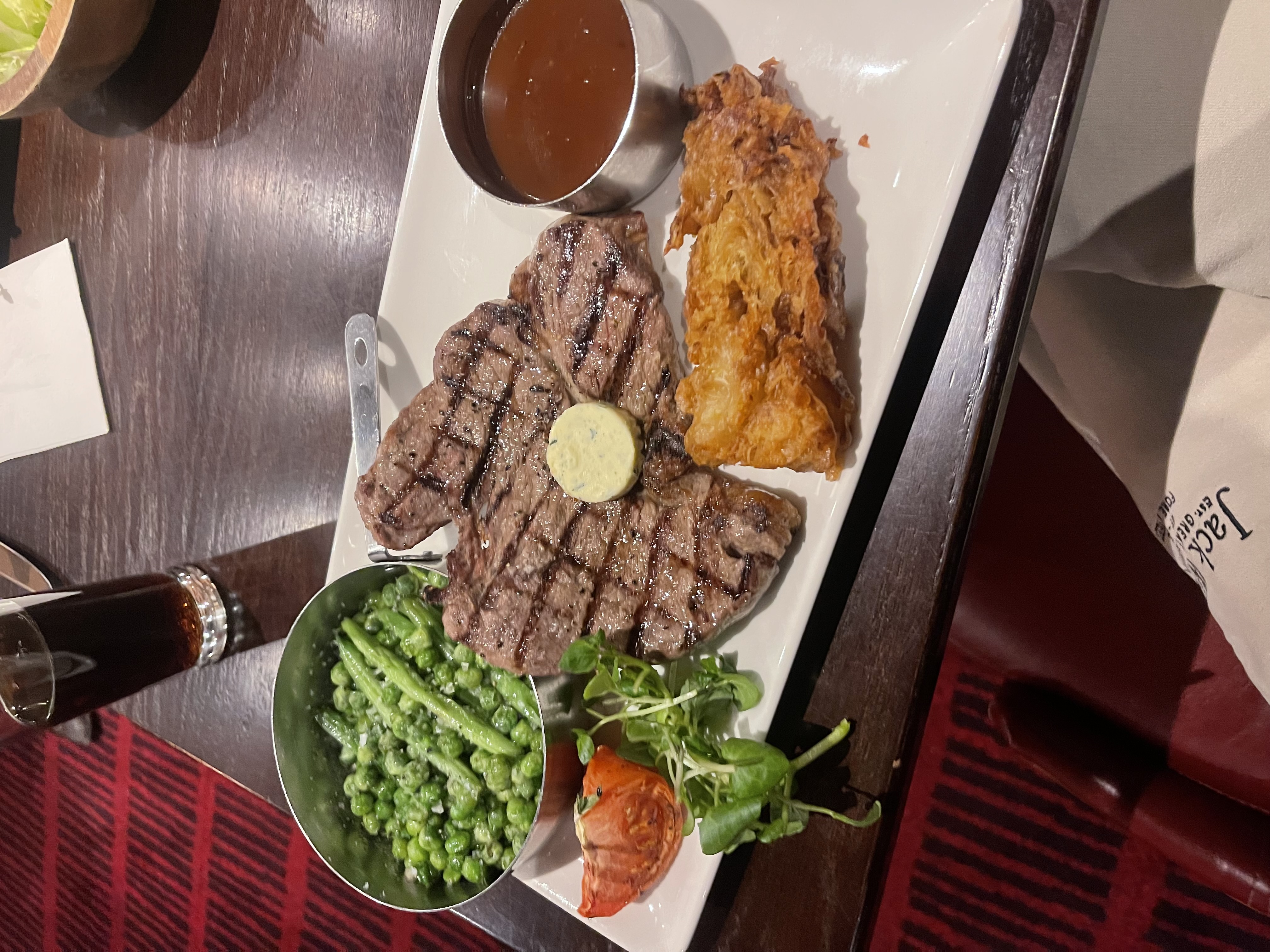 Johnny's favorite going out meal - demonstrating balance in diabetes management