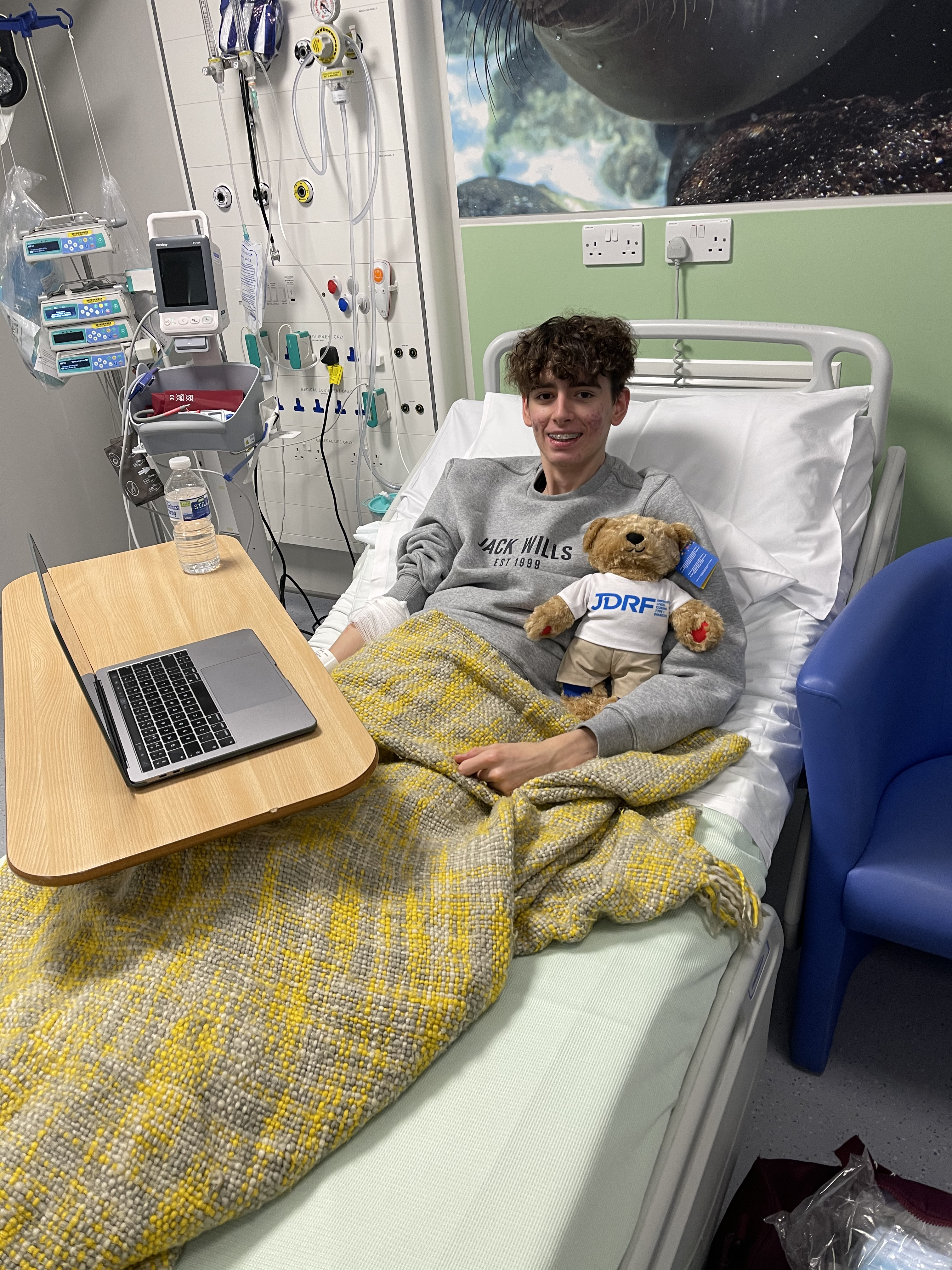 Johnny's Story rufus jdrf bear image